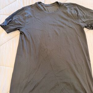 Lululemon Athletica Gray Perforated T-Shirt